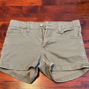 Aeropostale Gray-Green Jean Shorts for Women